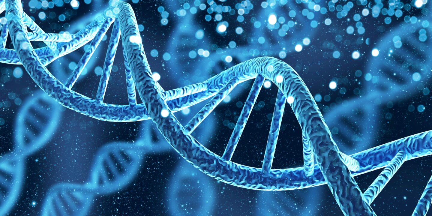 DNA Gene Helix Spiral Molecule Structure